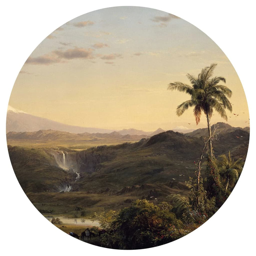 WallArt WallArt Behangcirkel Amerika 142,5 cm