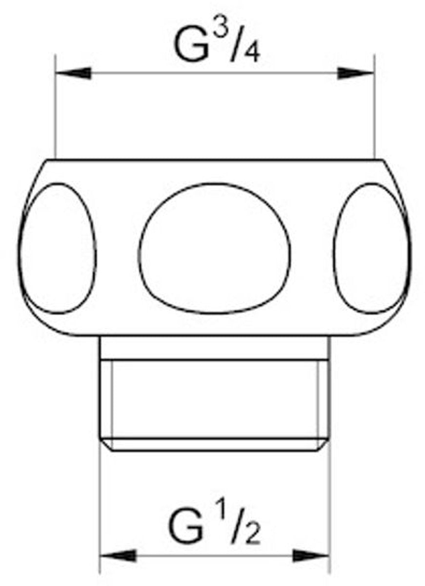 Grohe relexa douche aansluitstuk -arm 28817000