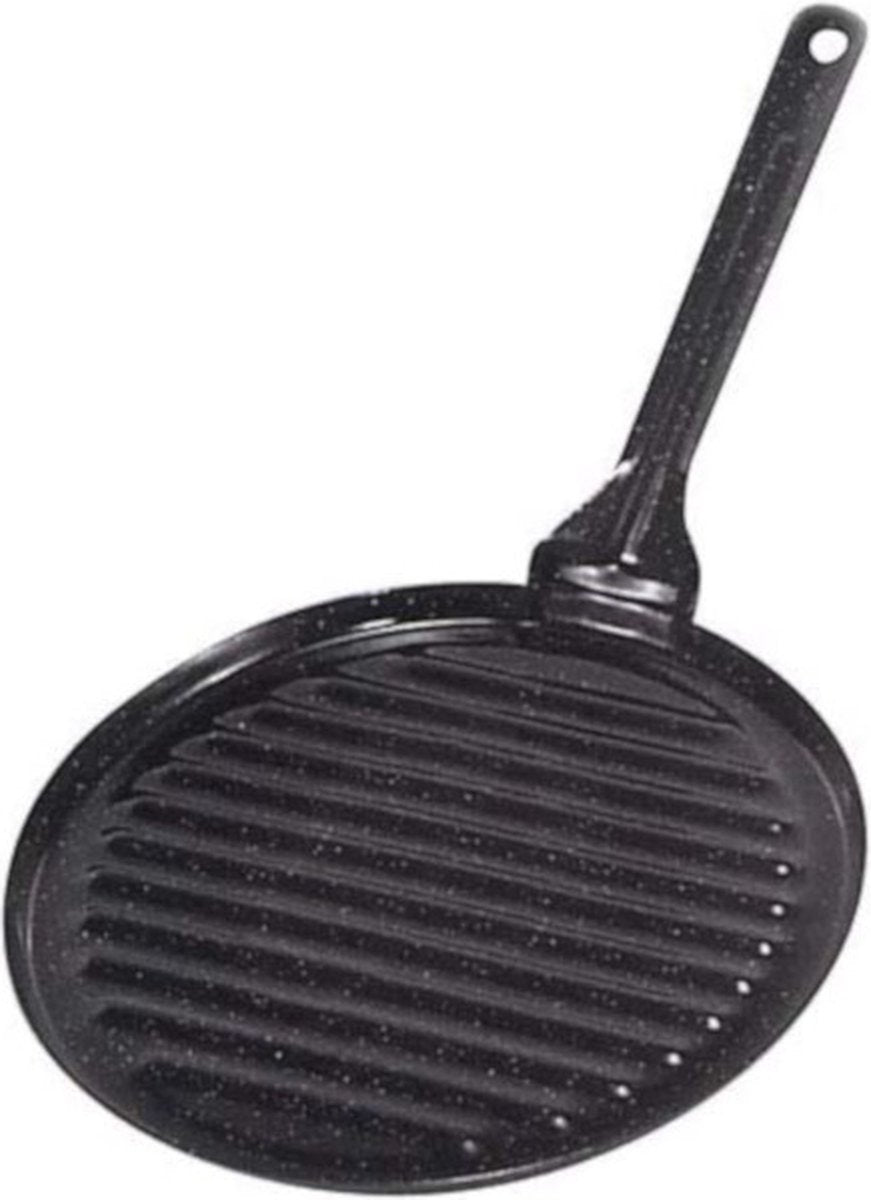 Garcima grillpan 22 x 42 cm keramiek zwart