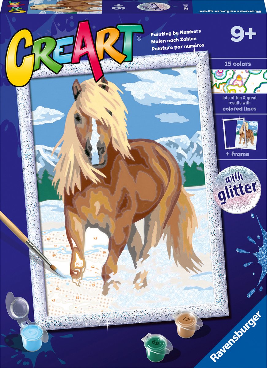 Ravensburger CreArt The Royal Horse - Paint by Numbers for Kids