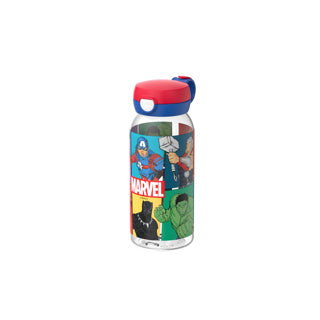 Mepal drinkfles met flipdop campus - 600 ml - waterfles kinderen - lekdicht - hygiënische deksel - avengers