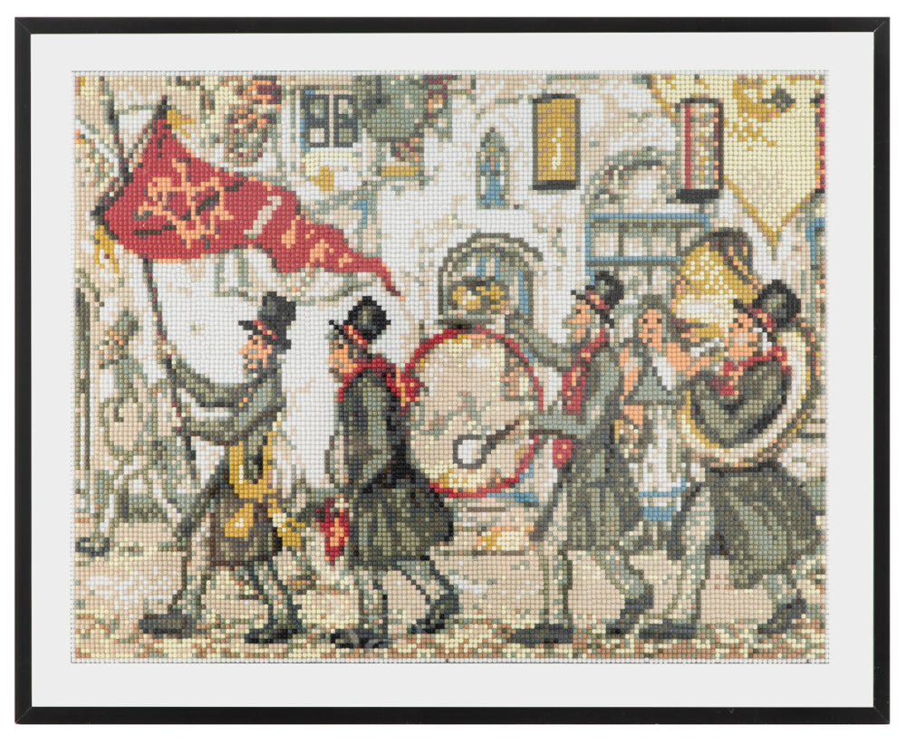 Grafische diamantschildering Anton Pieck Fanfare 40x50cm
