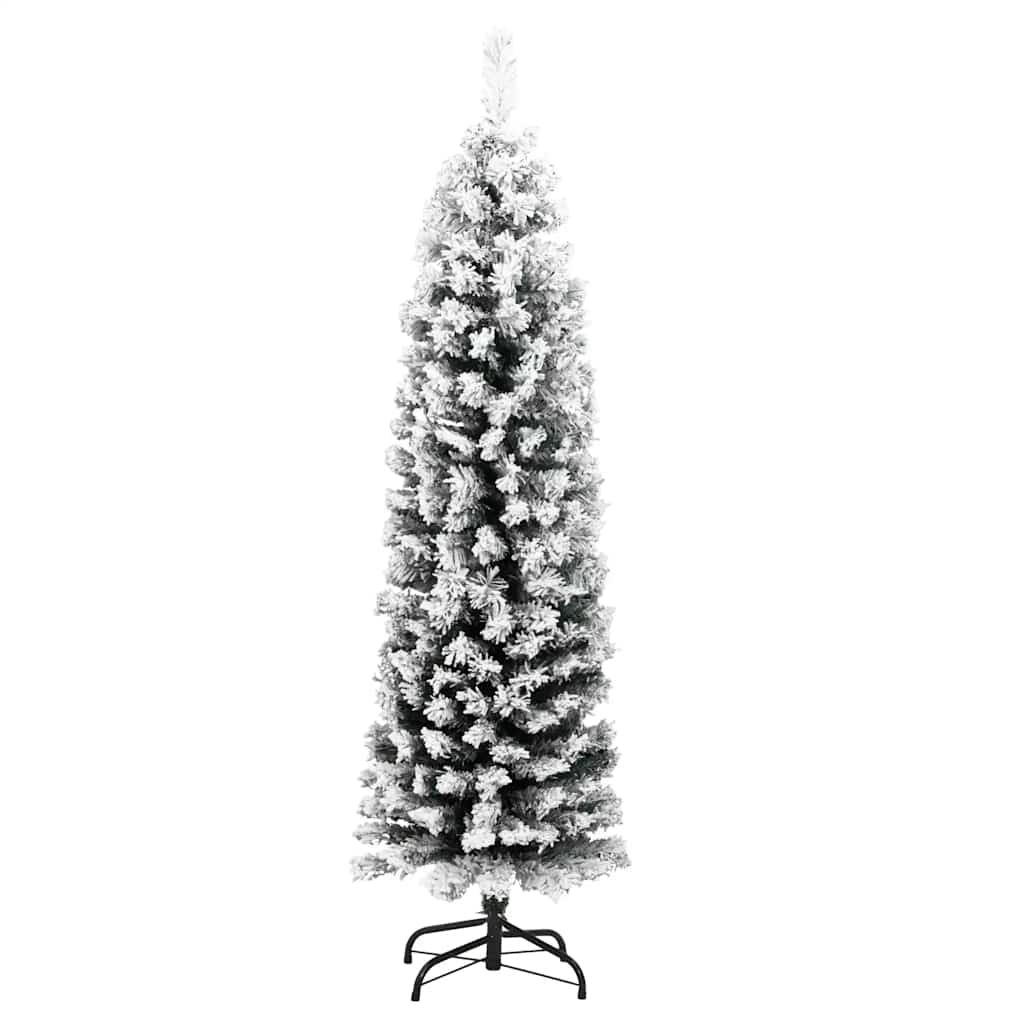 VidaXL Kunstkerstboom met sneeuw klein 150 cm PVC groen