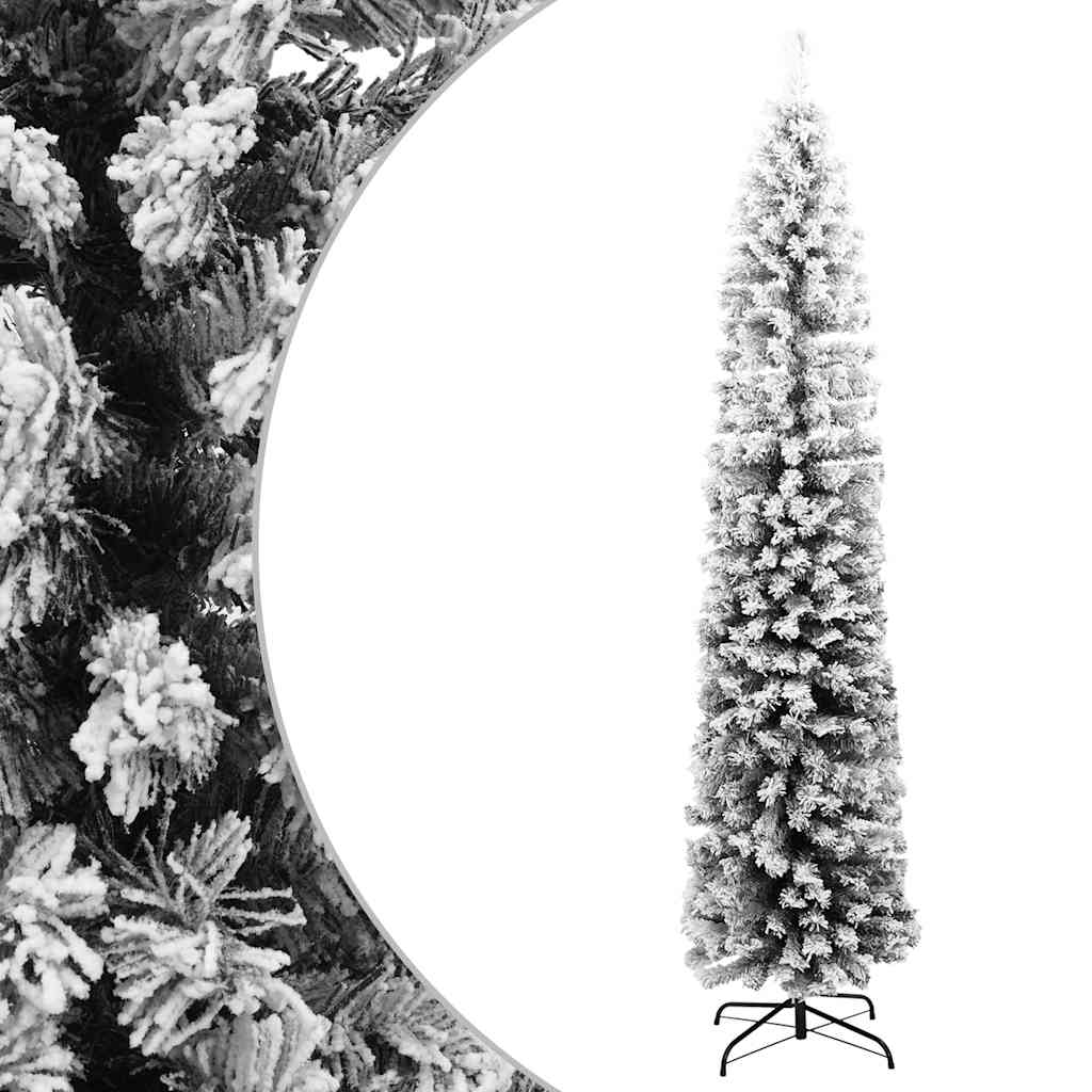 VidaXL Kunstkerstboom met sneeuw klein 180 cm PVC groen