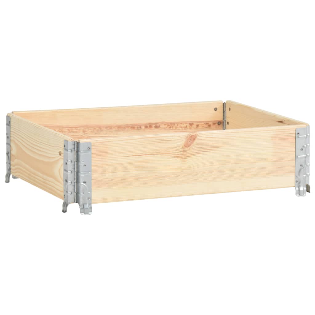 Vidaxl plantenbak 60x80 cm massief groenhout