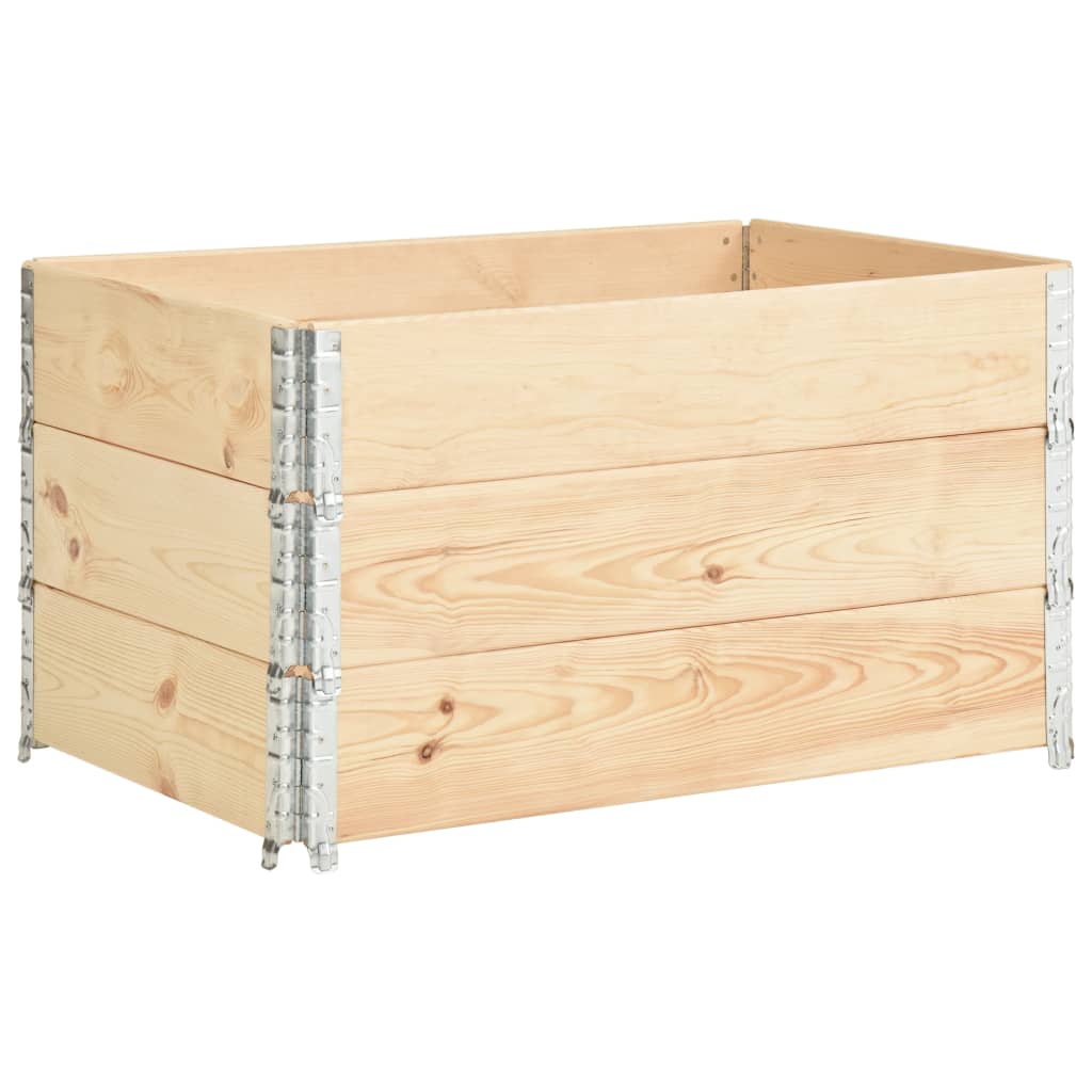 Vidaxl 3 st plantenbakken gebogen 50x100 cm massief grenenhout
