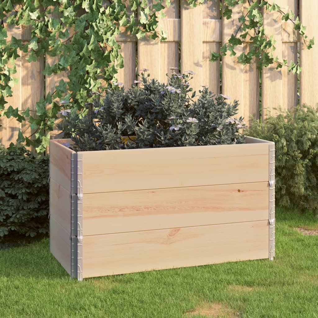 Vidaxl 3 st plantenbakken gebogen 50x100 cm massief grenenhout