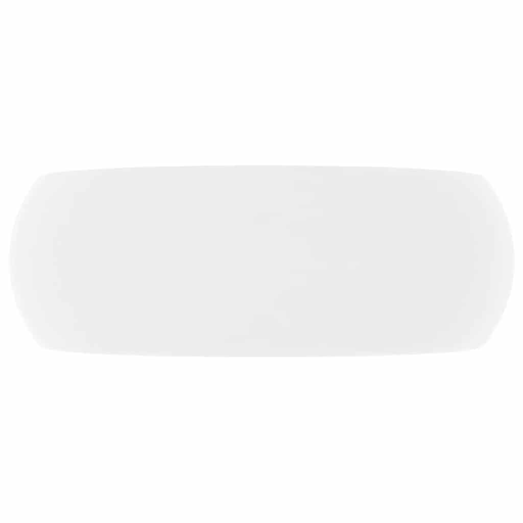 Vidaxl wastafel rond 40x15 cm keramiek matwit
