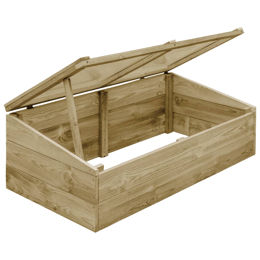 VidaXL Kweekkassen 2 st 100x50x35 cm geïmpregneerd groenenhout