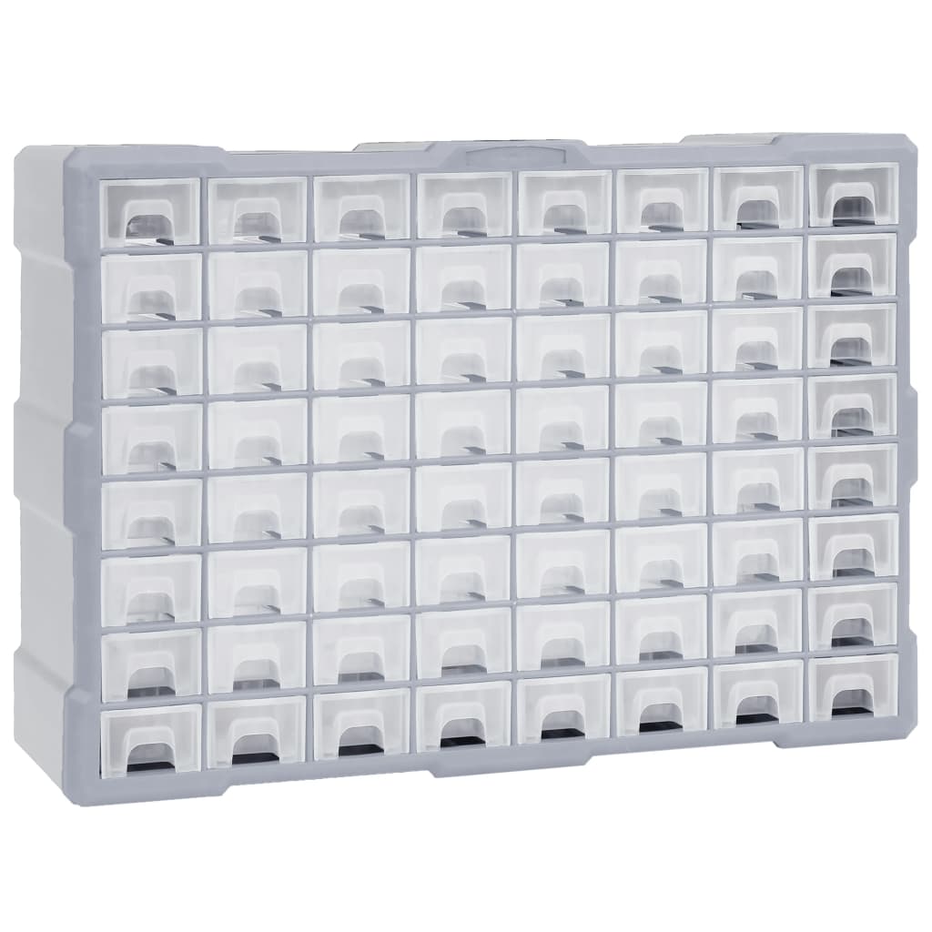 Vidaxl organizer met 64 lades 52x16x37,5 cm