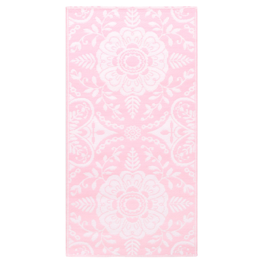 Vidaxl buitenkleed arakil 80x150 cm pp roze