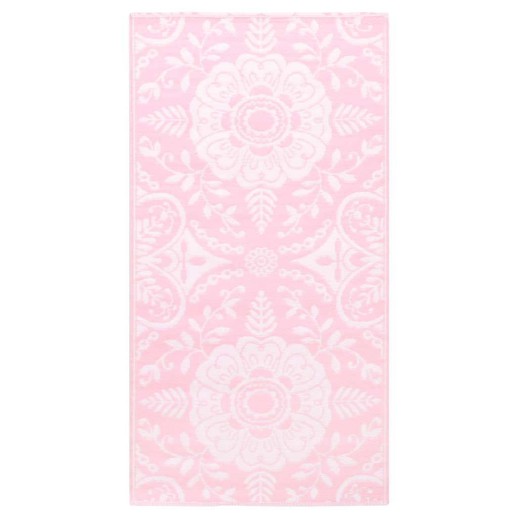 Vidaxl buitenkleed arakil 80x150 cm pp roze