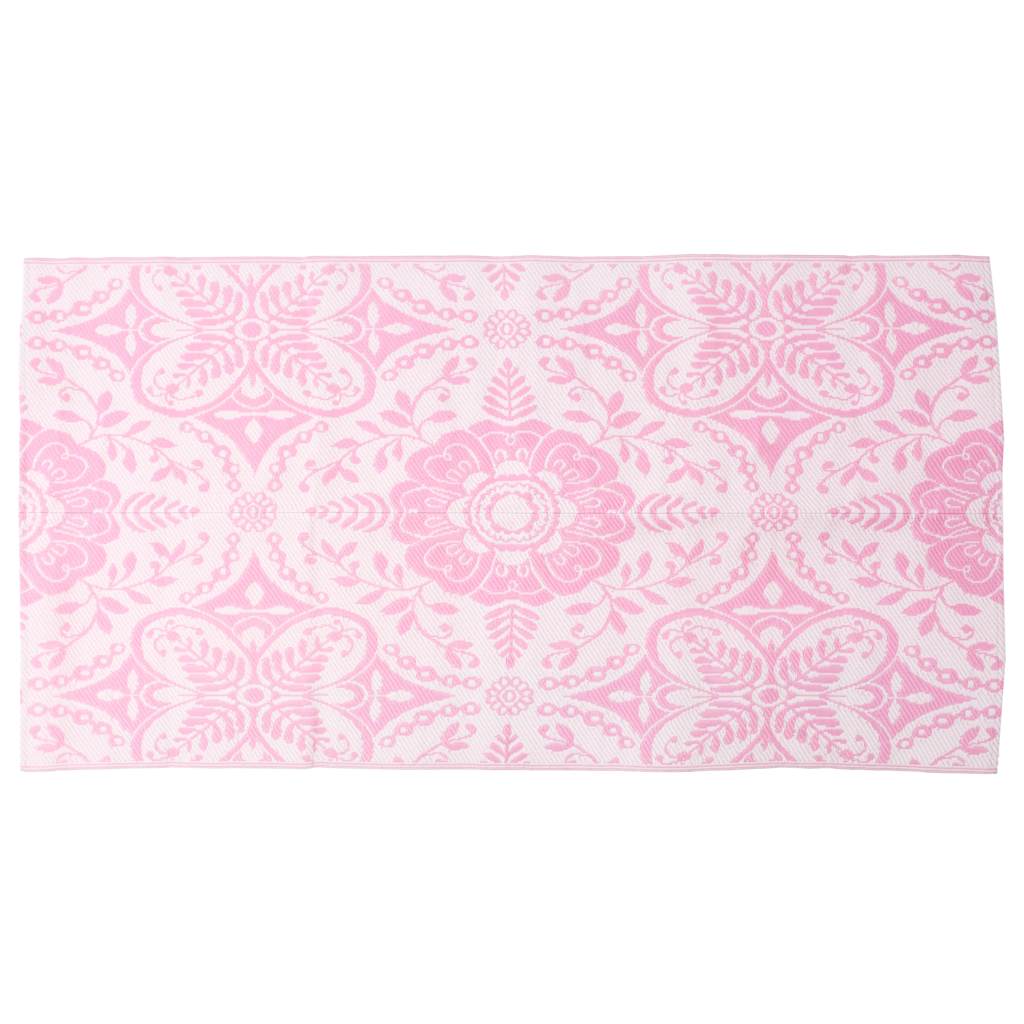 Vidaxl buitenkleed arakil 120x180 cm pp roze