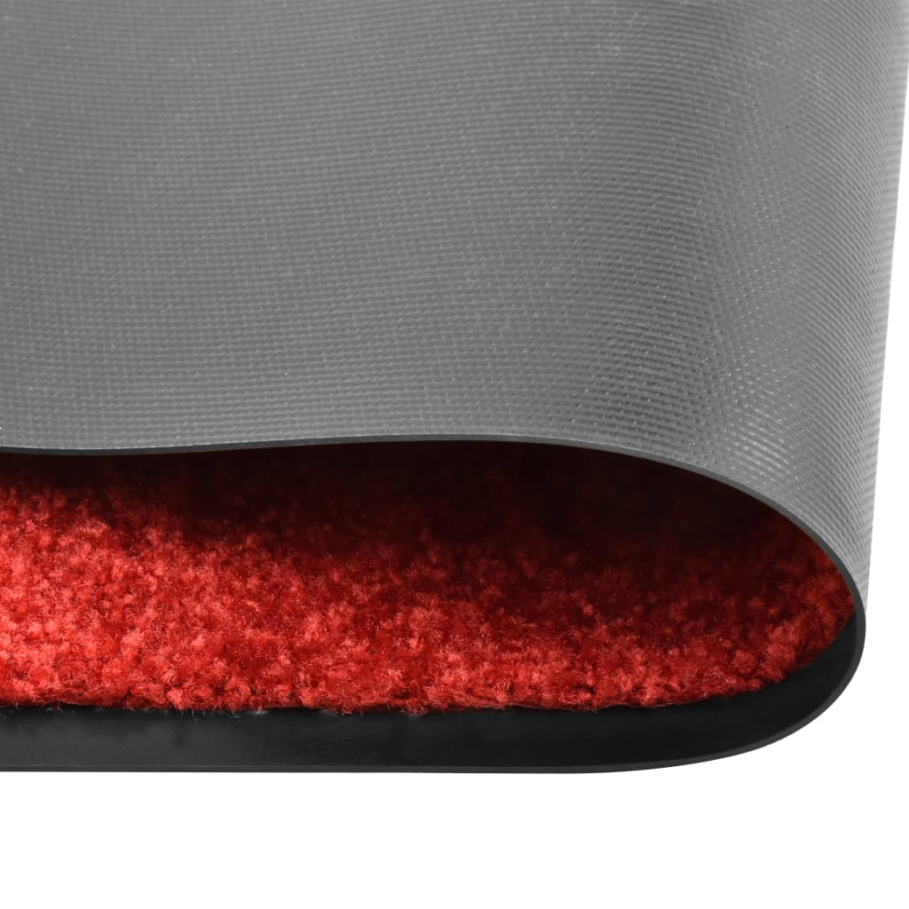 Vidaxl deurmat wasbaar 40x60 cm rood