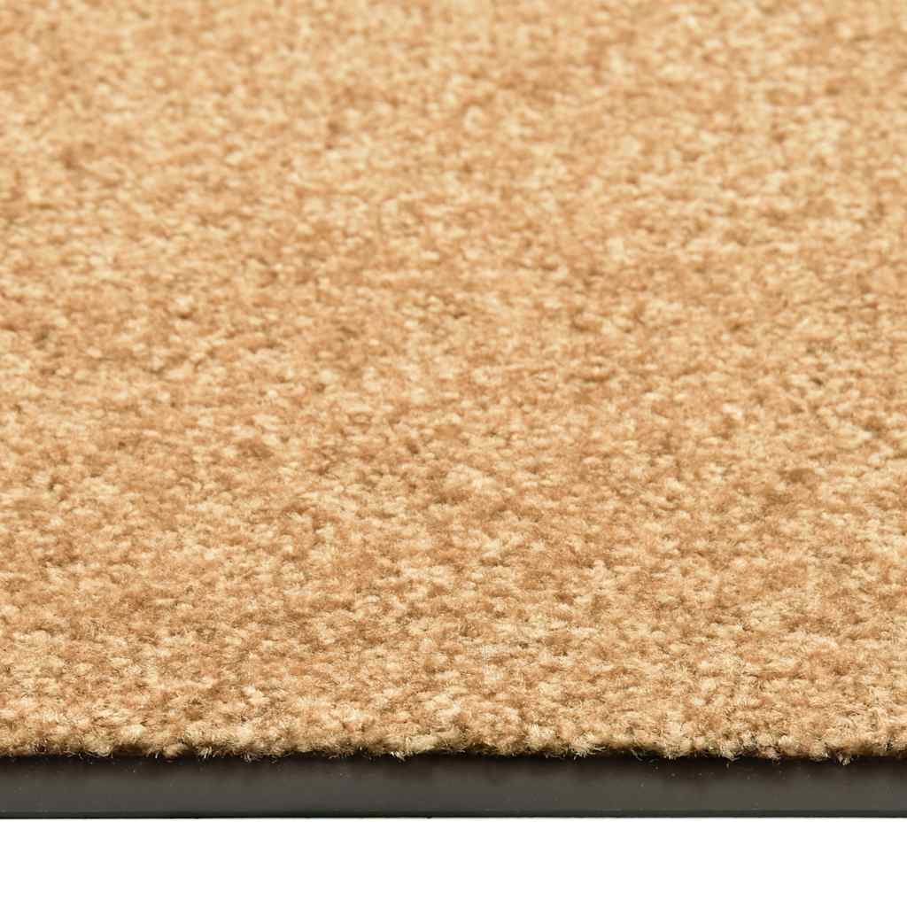 Vidaxl deurmat wasbaar 90x150 cm crème