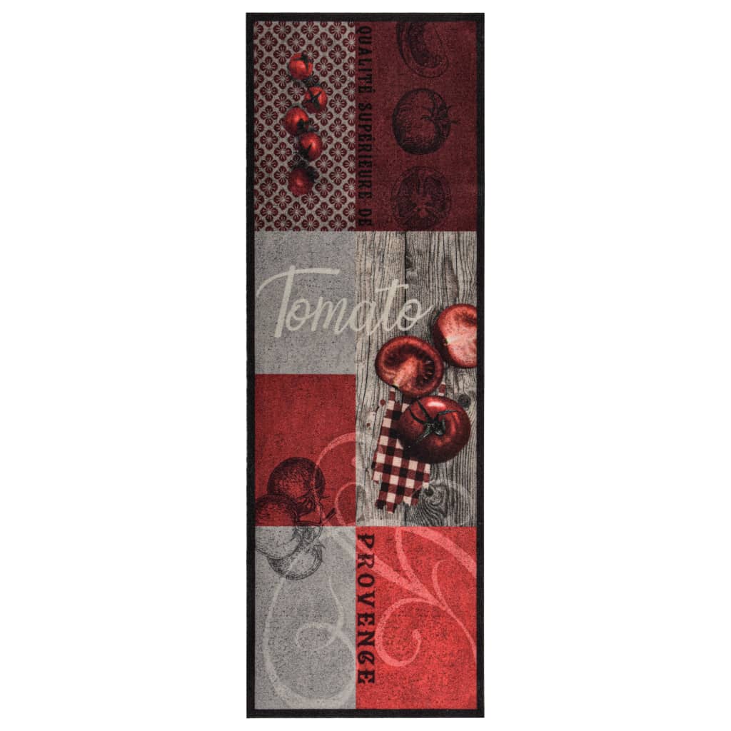 Vidaxl keukenmat wasbaar tomaat 45x150 cm