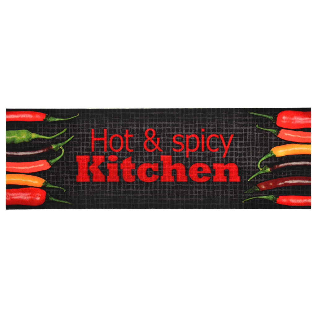 Vidaxl keukenmat wasbaar heet pikant 45x150 cm