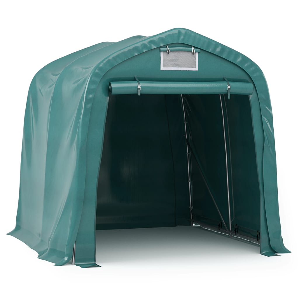 VidaXL Garagetent 2,4x2,4m PVC groen