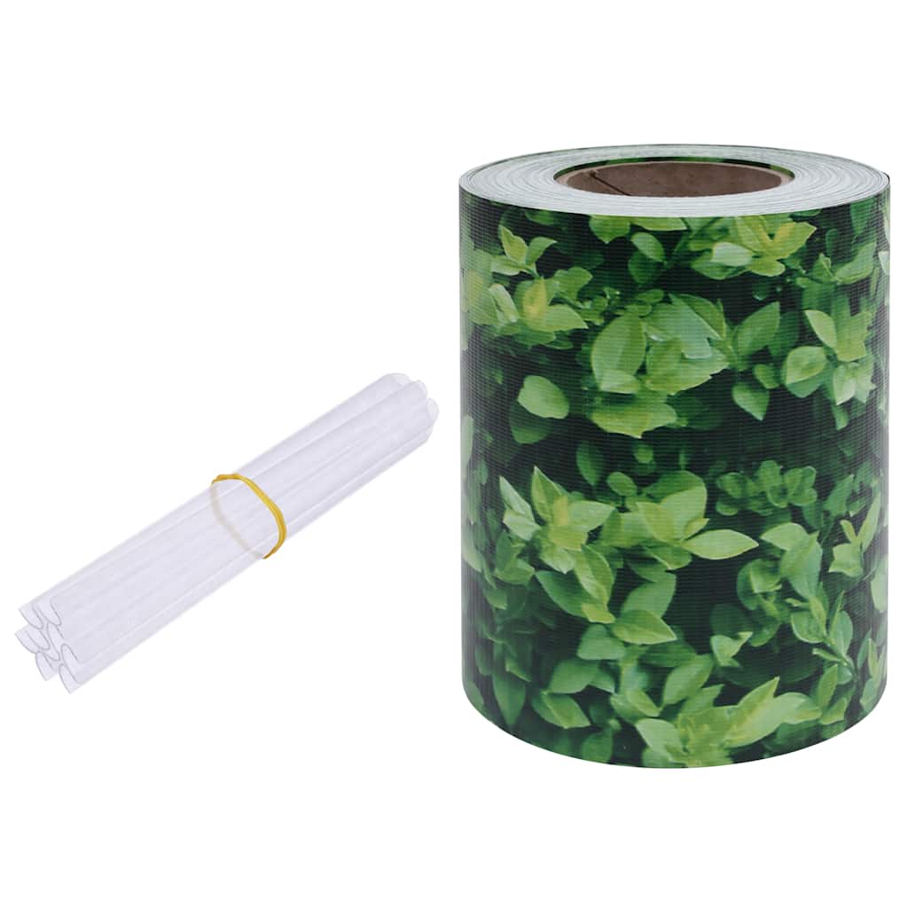 Vidaxl tuinscherm 35x0,19m pvc groen