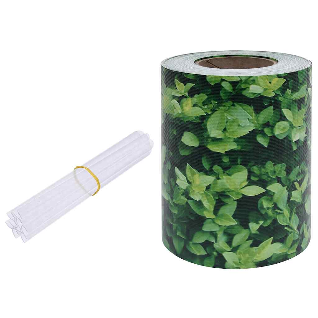 Vidaxl tuinscherm 70x0,19m pvc groen