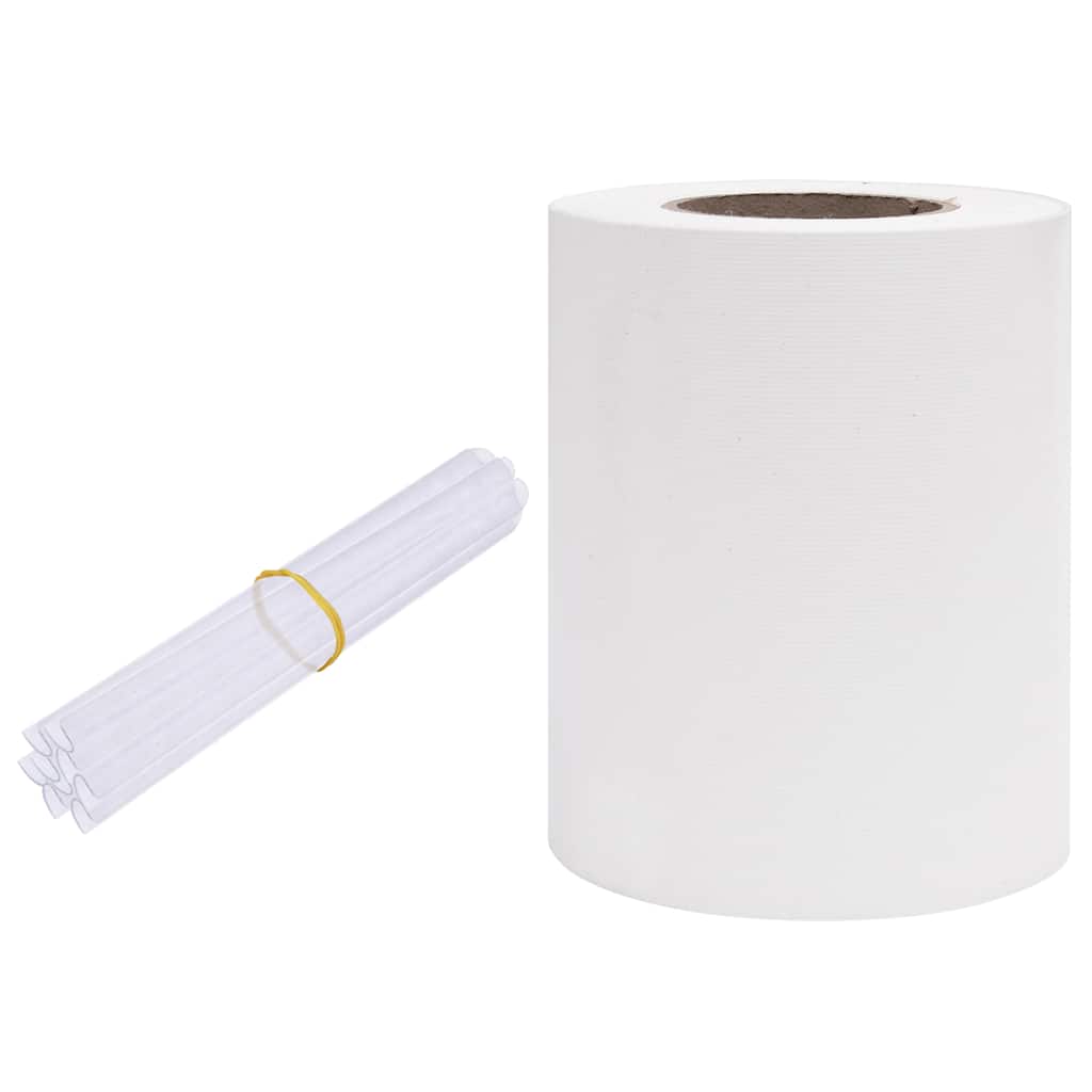 VidaXL Tuinscherm 35x0,19m PVC wit