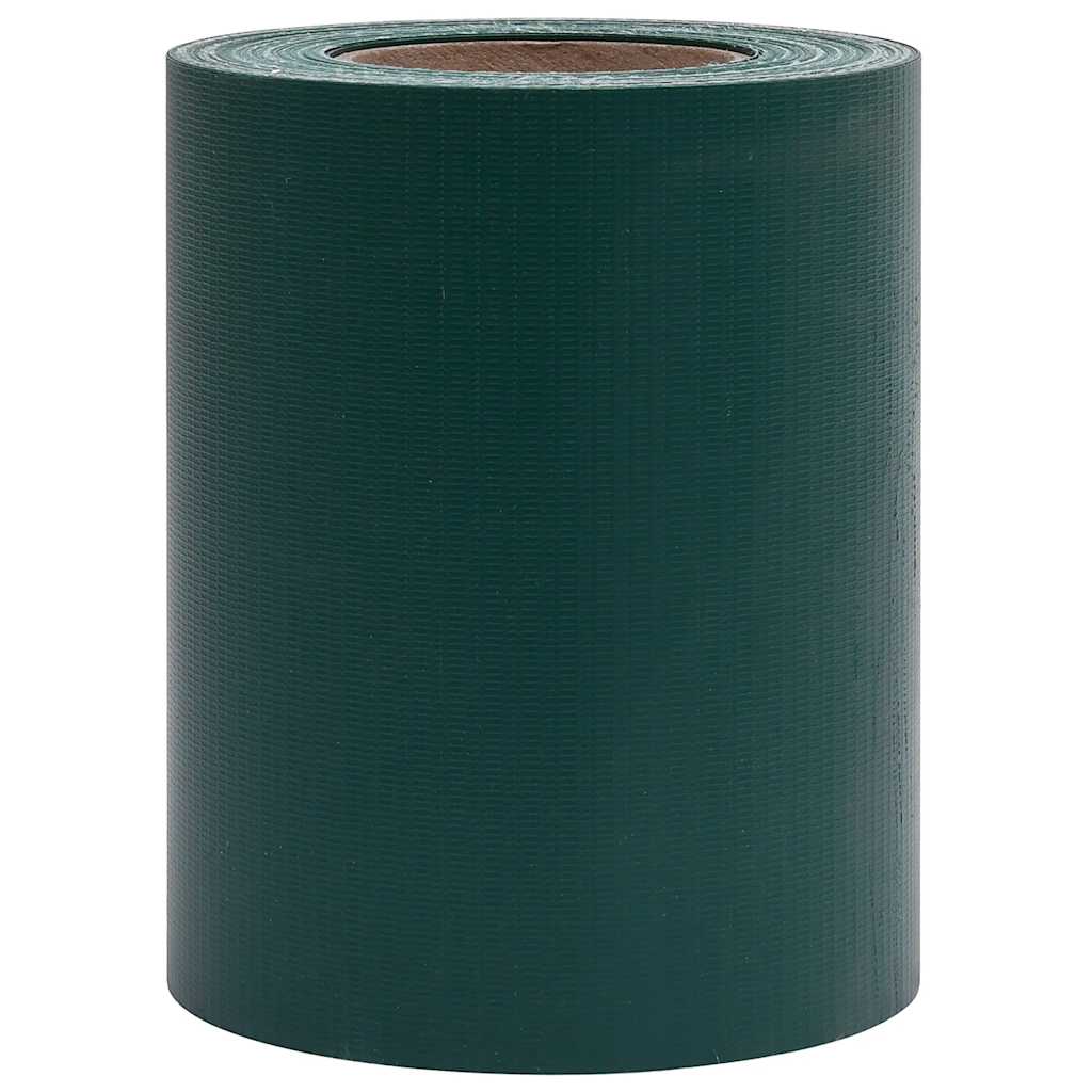 Vidaxl tuinschermen 4 st 35x0,19 m pvc matgroen