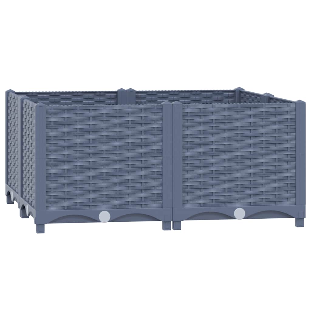 Vidaxl plantenbak 80x80x38 cm polypropyleen