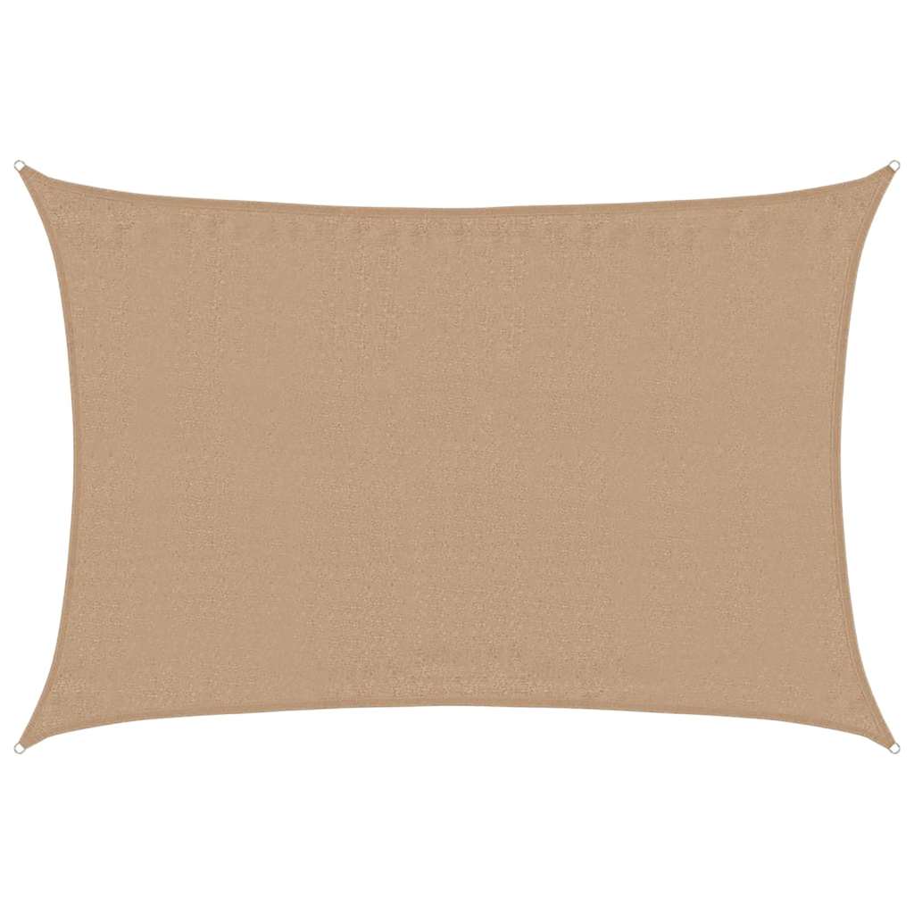 Vidaxl zonnezeil 160 g m² 4x5 m hdpe taupe