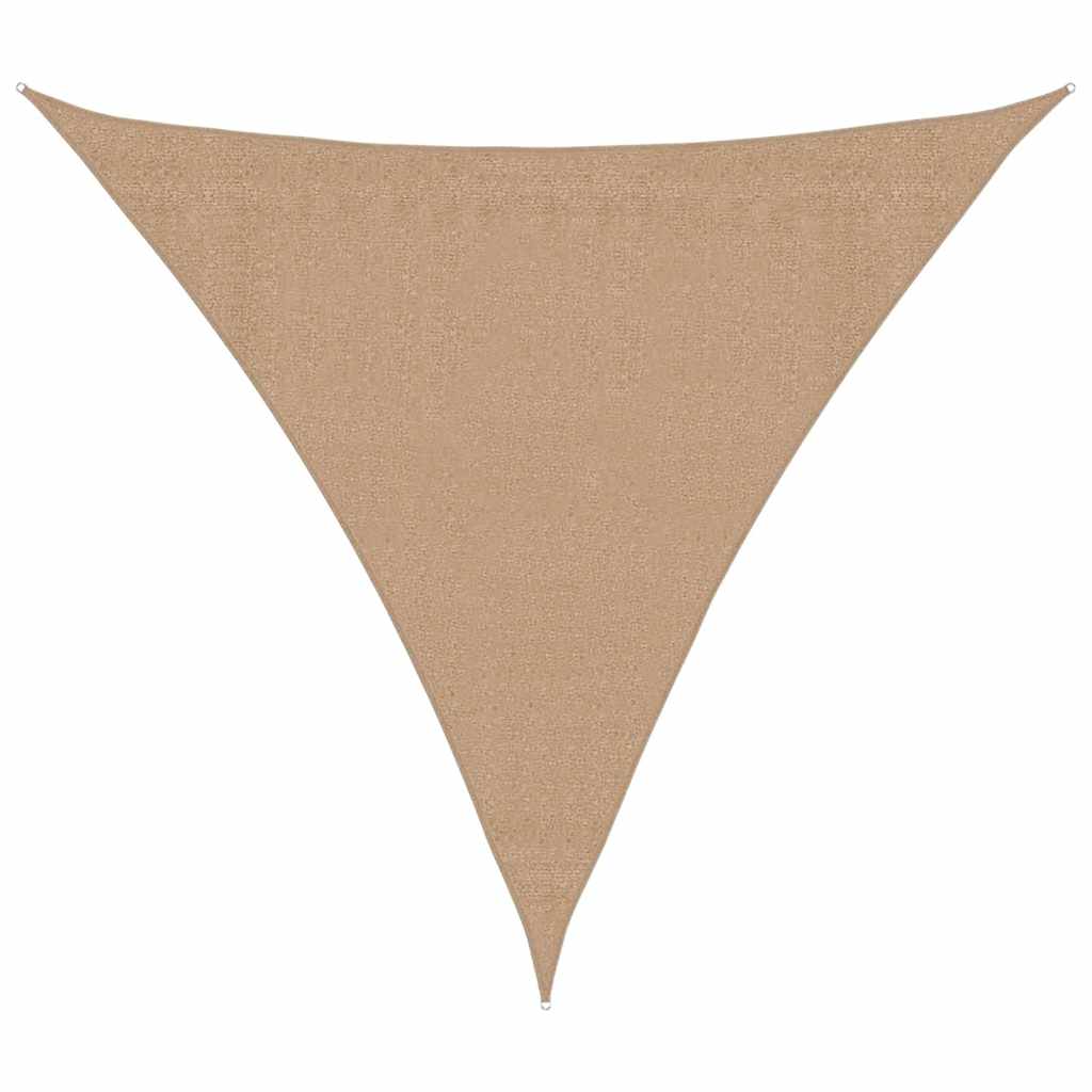 Vidaxl zonnezeil 160 g m² 3,6x3,6x3,6 m hdpe taupe