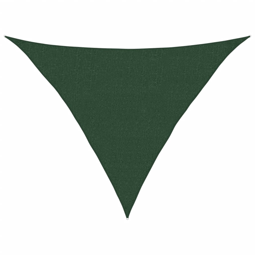VidaXL Zonnezeil 160 g m² 2,5x2,5x3,5 m HDPE donkergroen