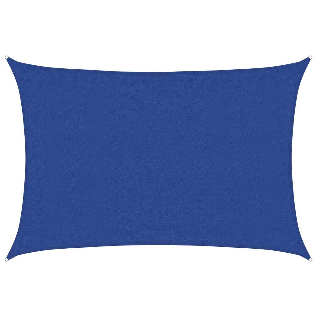 Vidaxl zonnezeil 160 g m² rechthoekig 3,5x4,5 m hdpe blauw