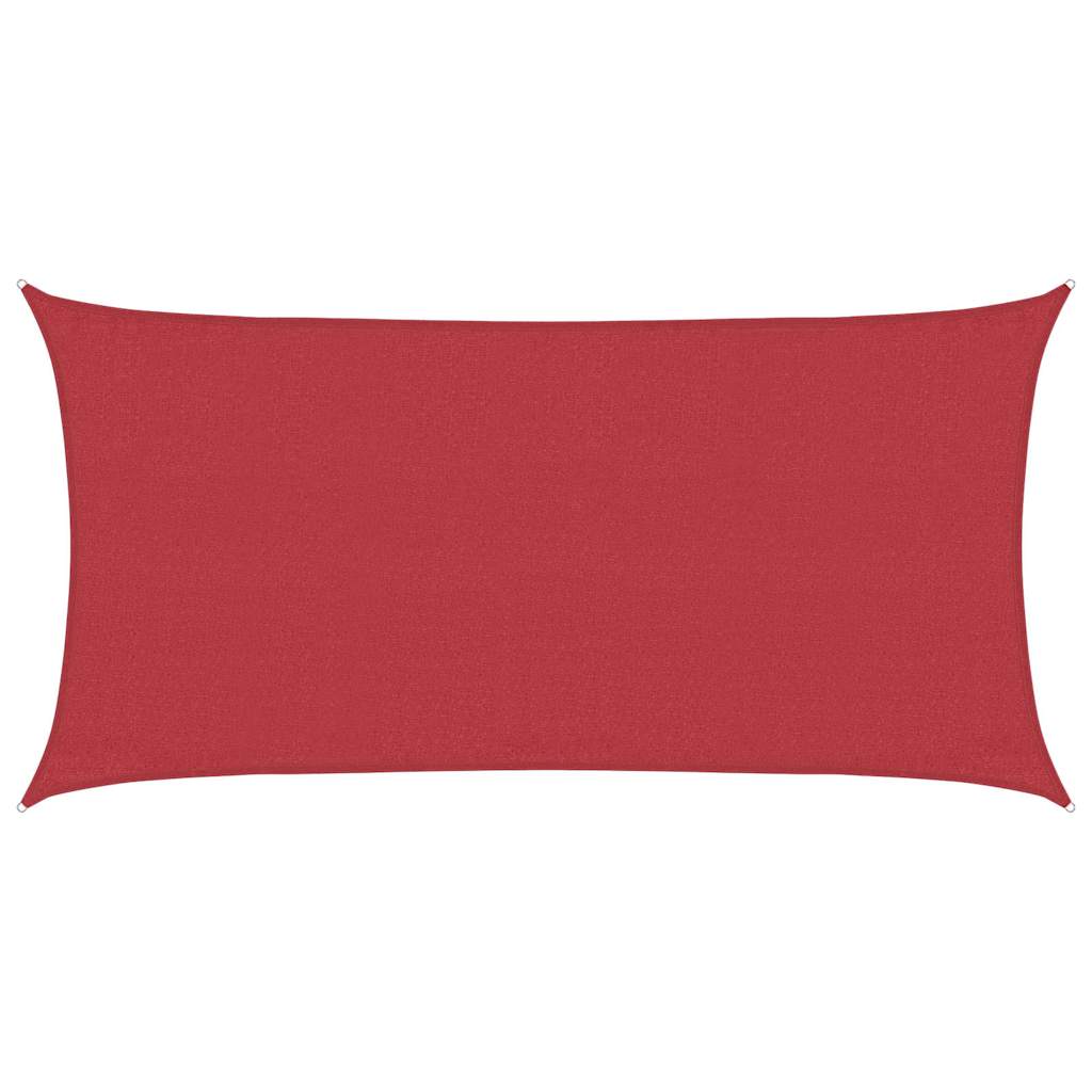 Vidaxl zonnezeil 160 g m² 3x6 m hdpe rood