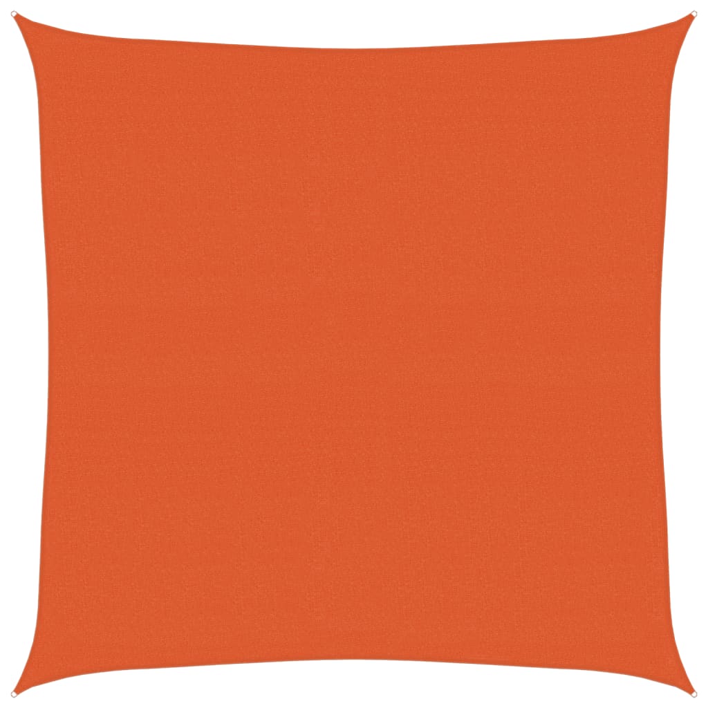 Vidaxl zonnezeil 160 g m² vierkant 4,5x4,5 m hdpe oranje