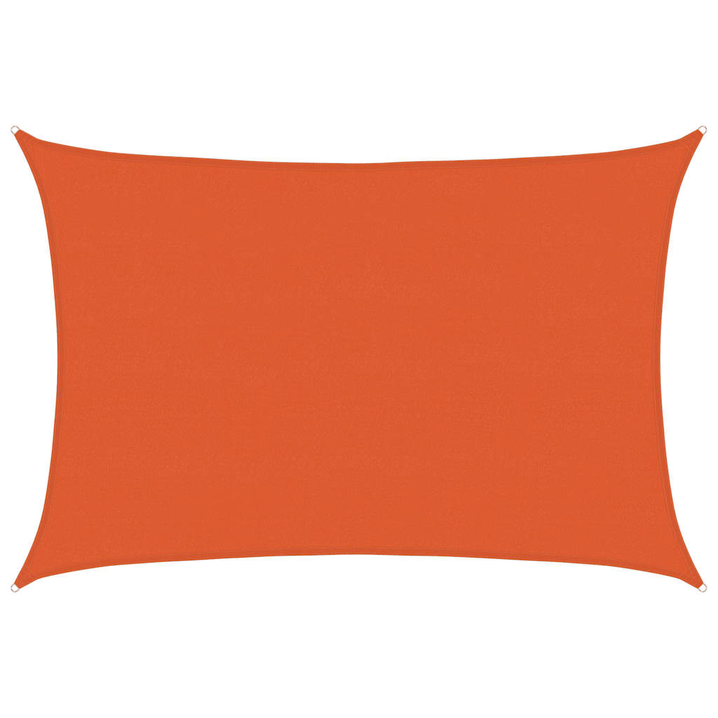 Vidaxl zonnezeil 160 g m² rechthoekig 5x6 m hdpe oranje