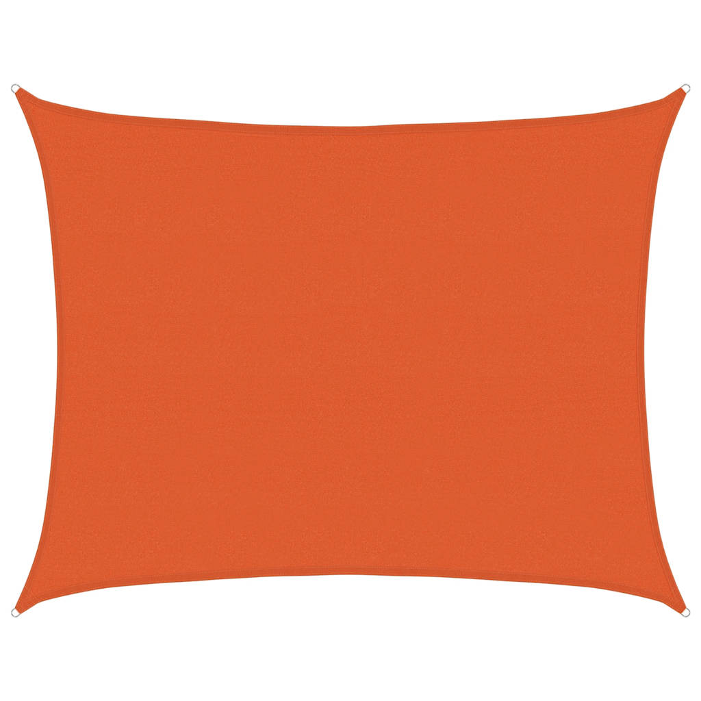 Vidaxl zonnezeil 160 g m² rechthoekig 6x8 m hdpe oranje