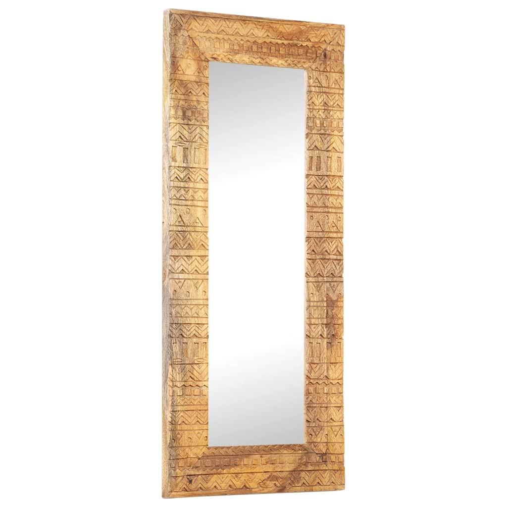 Vidaxl spiegel handgesneden 110x50x2,5 cm massief mangohout