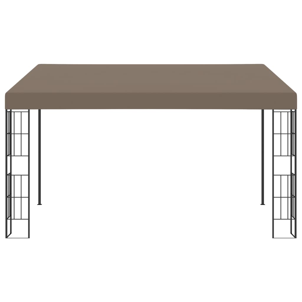 VidaXL Wandprieel 4x3m stof taupe