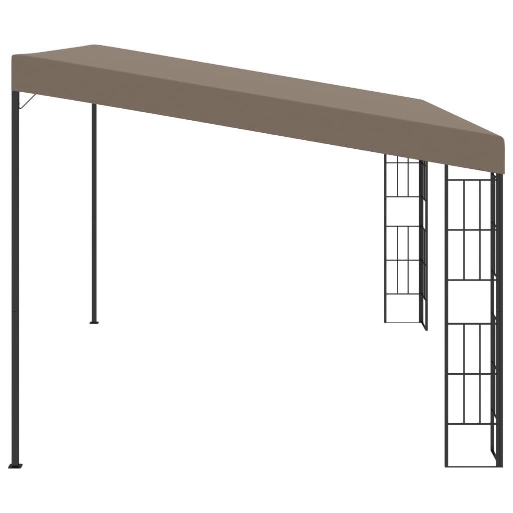 VidaXL Wandprieel 4x3m stof taupe