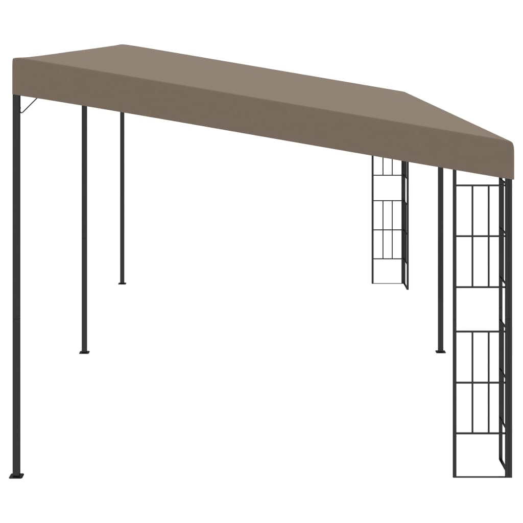 VidaXL Wandprieel 6x3m stof taupe
