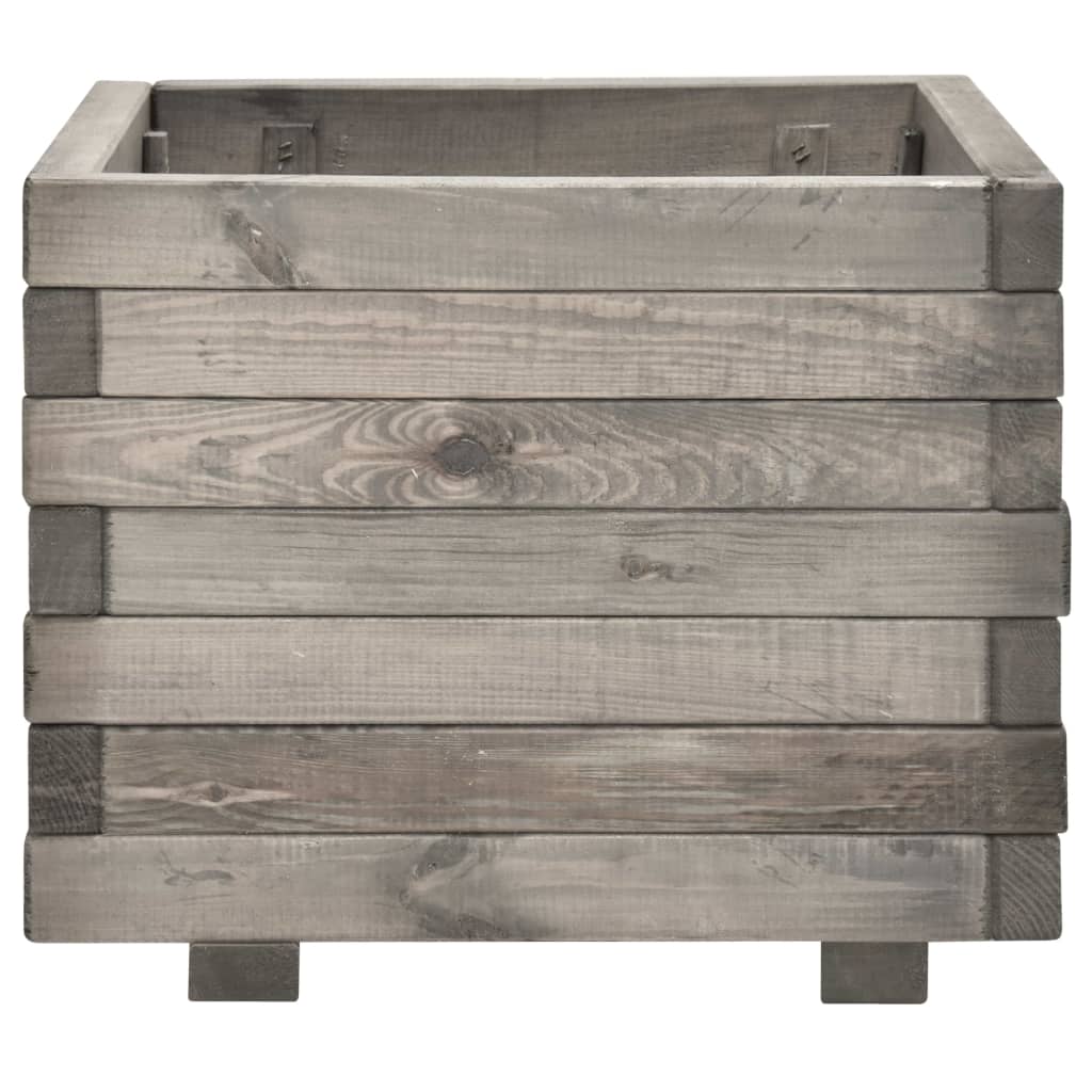 VidaXL Plantenbak 50x50x40 cm massief groenhout