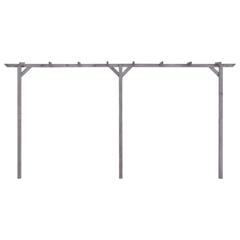 VidaXL Pergola 400x40x205 cm geïmpregneerd groenhout grijs