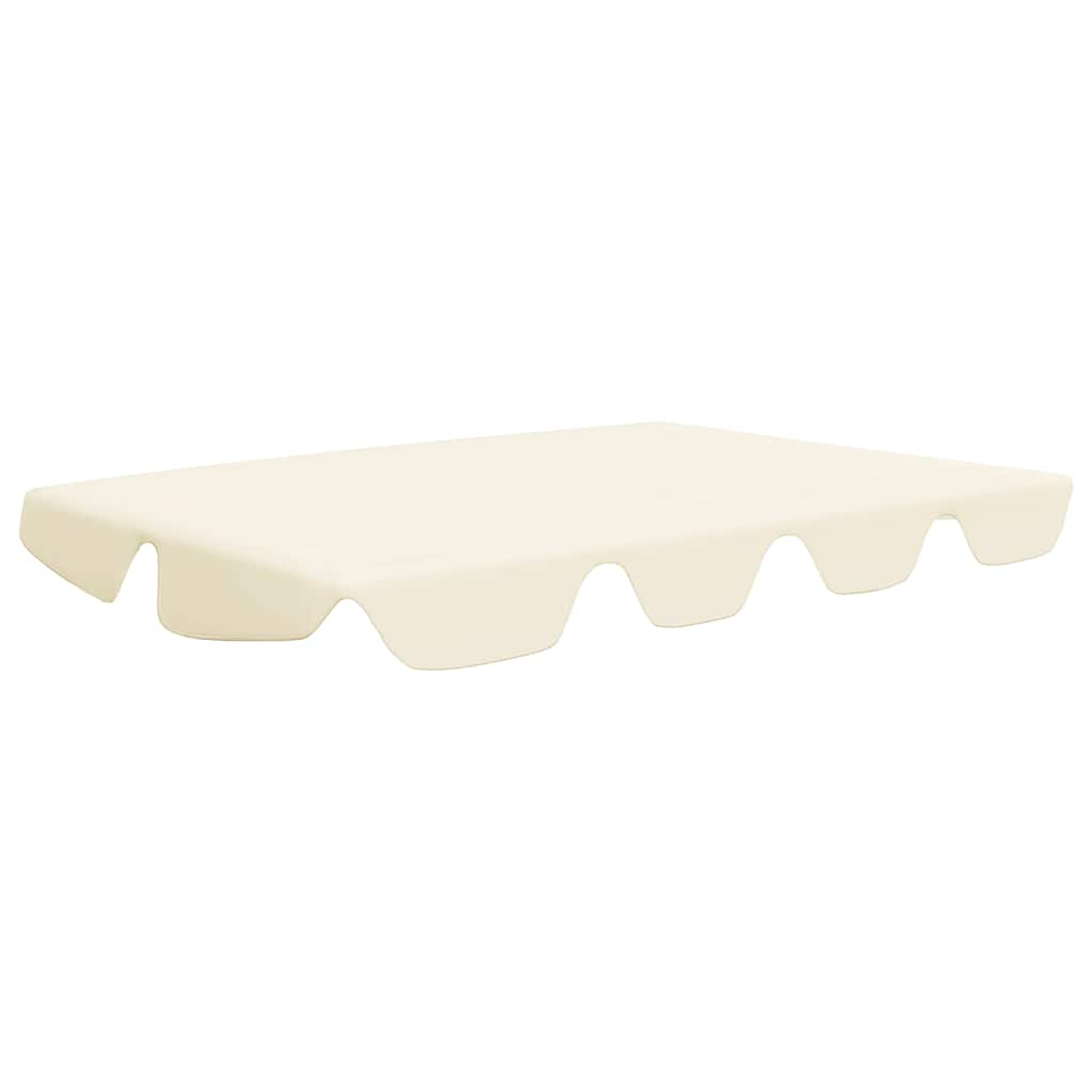 Vidaxl vervangingsluifel voor schommelbank 150 130x105 70cm crèmekleur