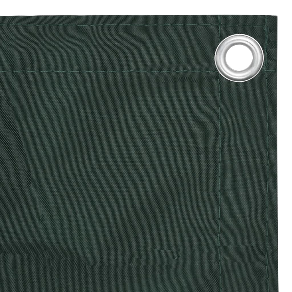 Vidaxl balkonscherm 75x600 cm oxford stof donkergroen