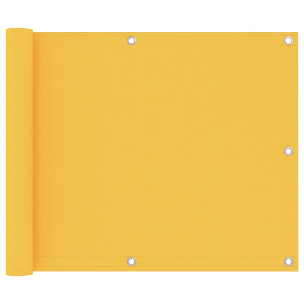 Vidaxl balkonscherm 75x500 cm oxford stof geel