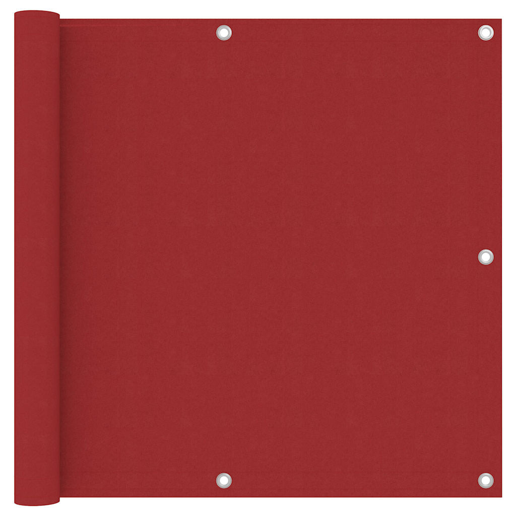 Vidaxl balkonscherm 90x500 cm oxford stof rood
