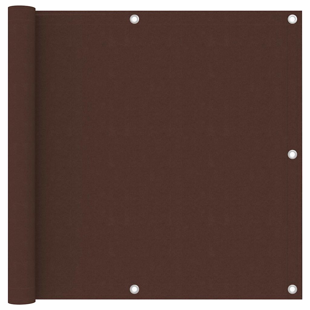 Vidaxl balkonscherm 90x400 cm oxford stof bruin