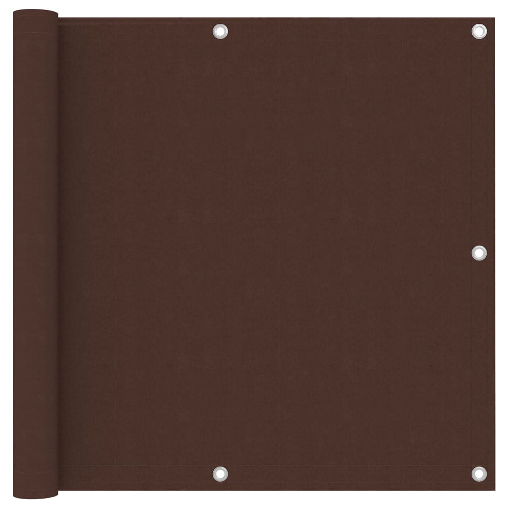 Vidaxl balkonscherm 90x400 cm oxford stof bruin