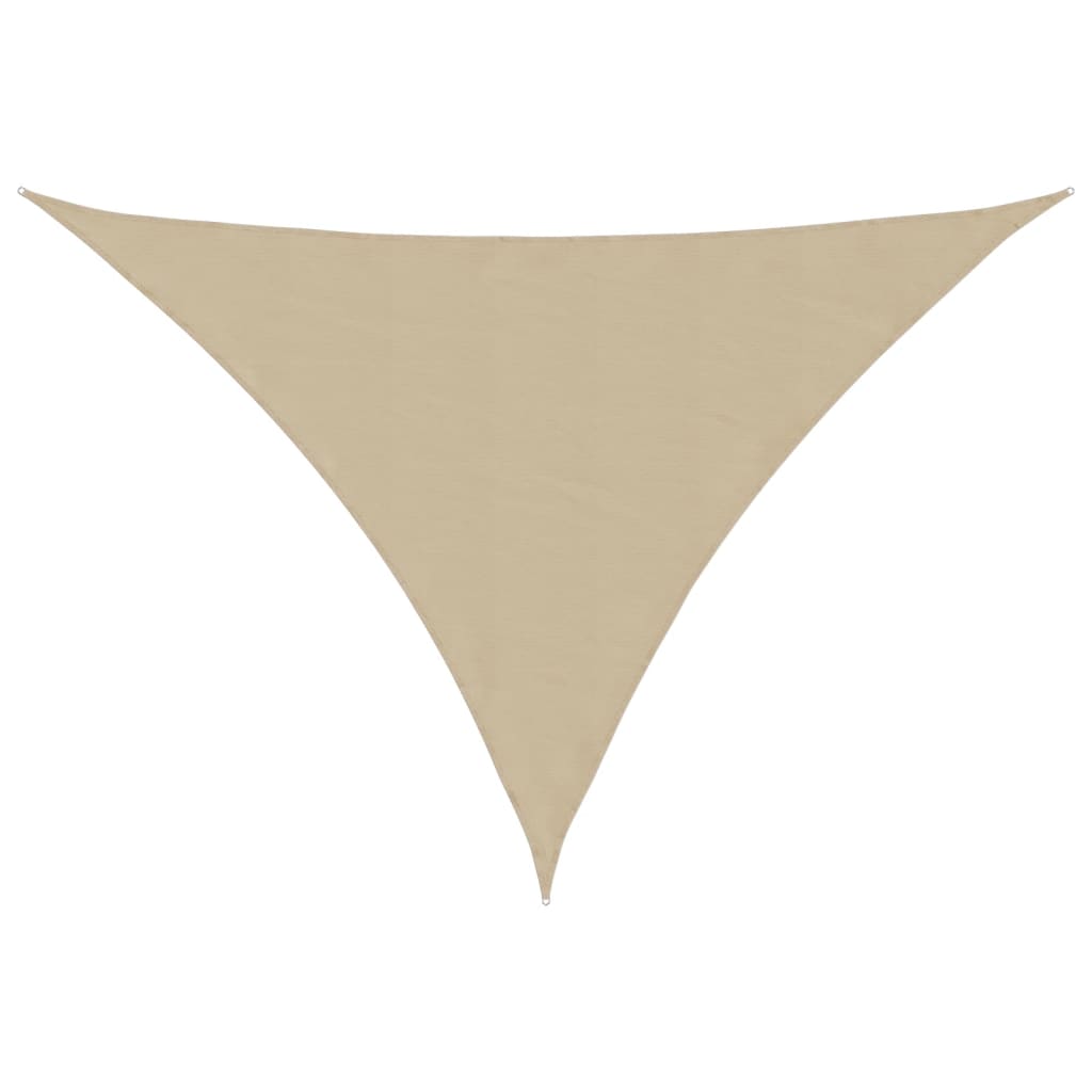 Vidaxl zonnescherm driehoekig 2,5x2,5x3,5m oxford stof beige
