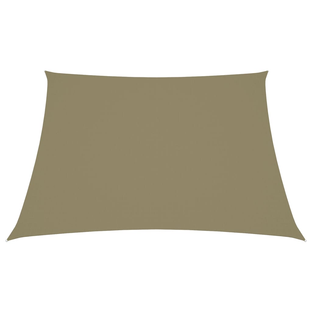 Vidaxl zonnezeil trapezium 3 5x4m oxford stof beige