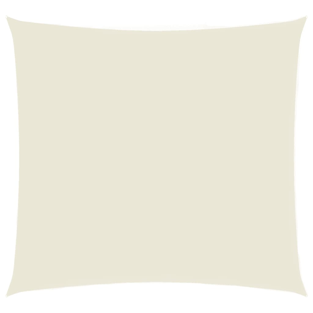VidaXL Zonnescherm vierkant 5x5m oxford stof crèmekleurig